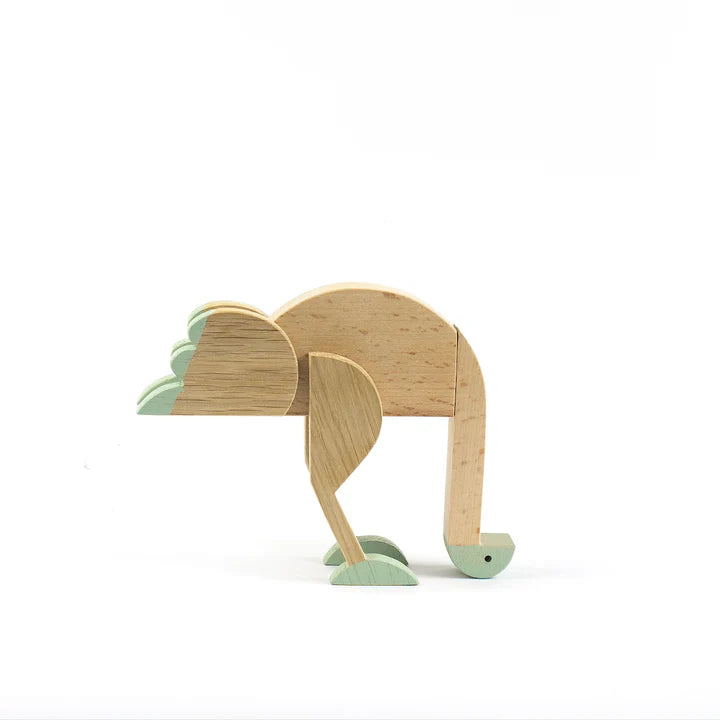 Wooden Magnetic Puzzle - Emu
