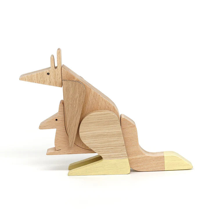 Wooden Magnetic Puzzle - Kangaroo & Joey