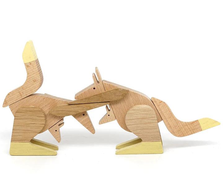 Wooden Magnetic Puzzle - Kangaroo & Joey