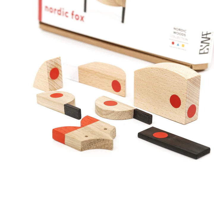 Wooden Magnetic Puzzle - Nordic Fox