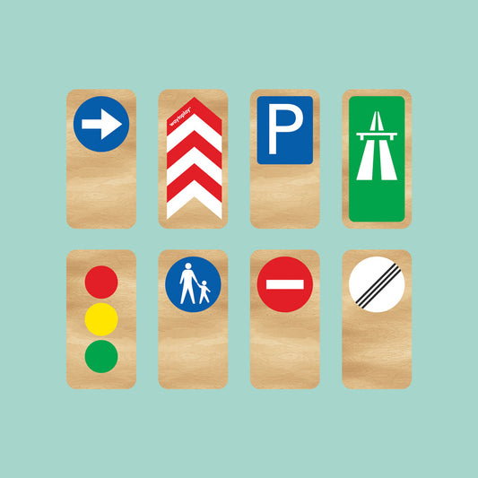 Road Blocks Set Traffic Signs