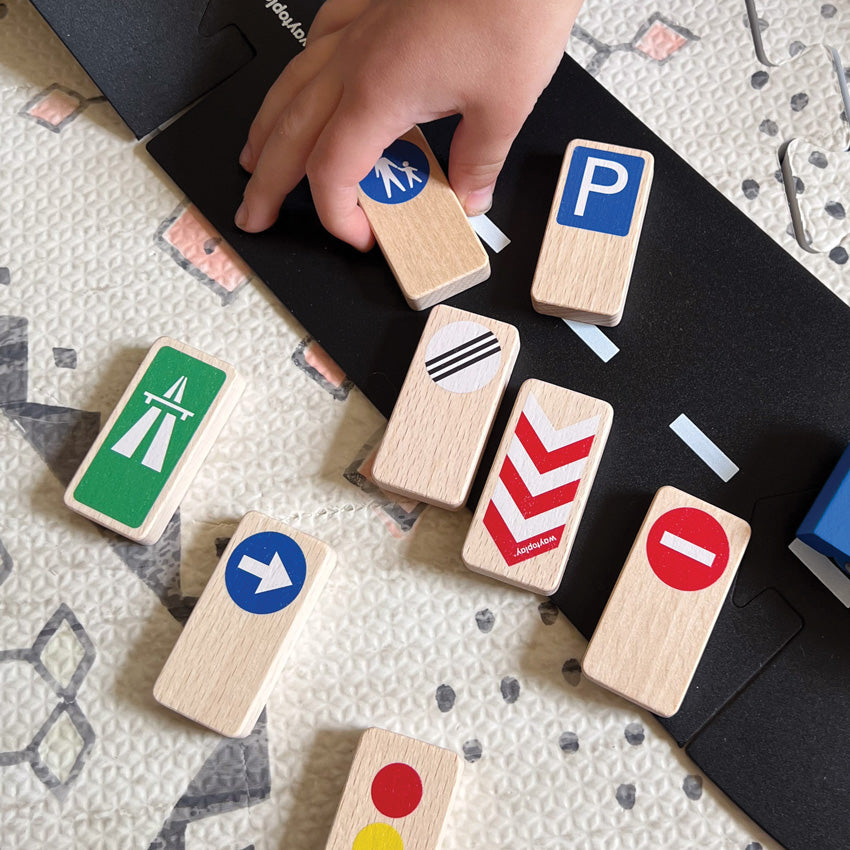 Road Blocks Set Traffic Signs