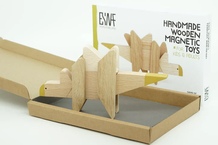 Wooden Magnetic Puzzle - Stegosaurus