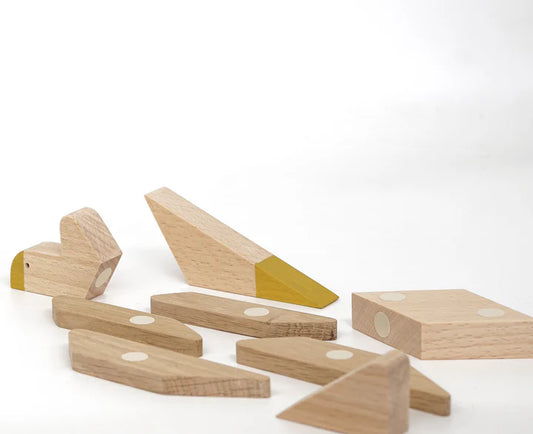 Wooden Magnetic Puzzle - Stegosaurus