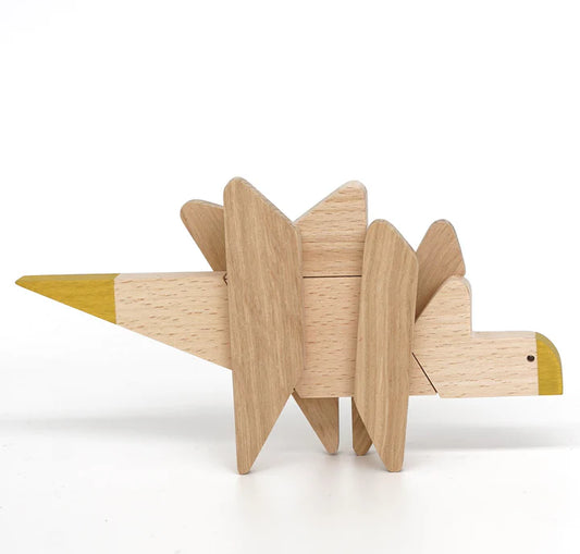 Wooden Magnetic Puzzle - Stegosaurus