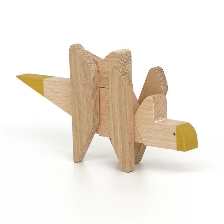 Wooden Magnetic Puzzle - Stegosaurus